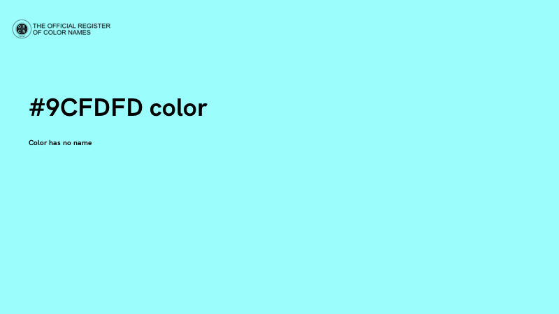 #9CFDFD color image