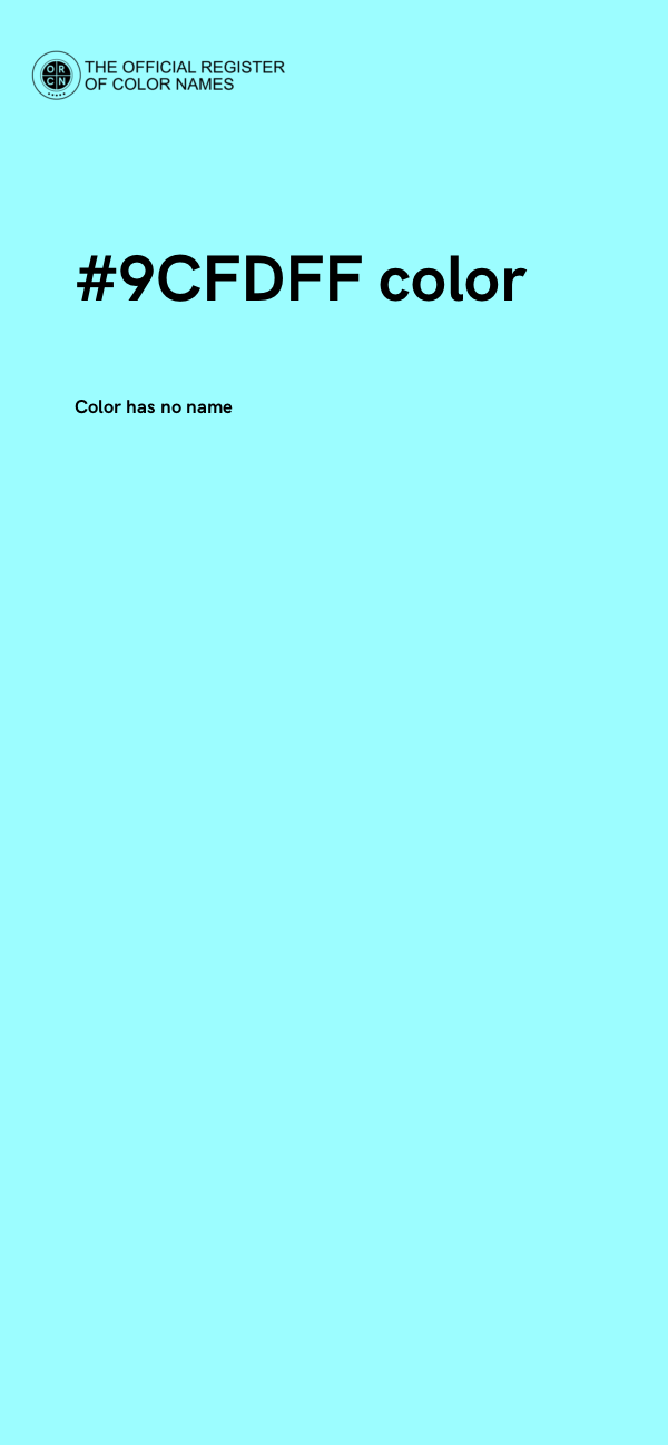 #9CFDFF color image