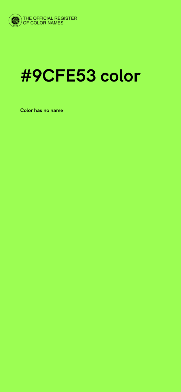 #9CFE53 color image