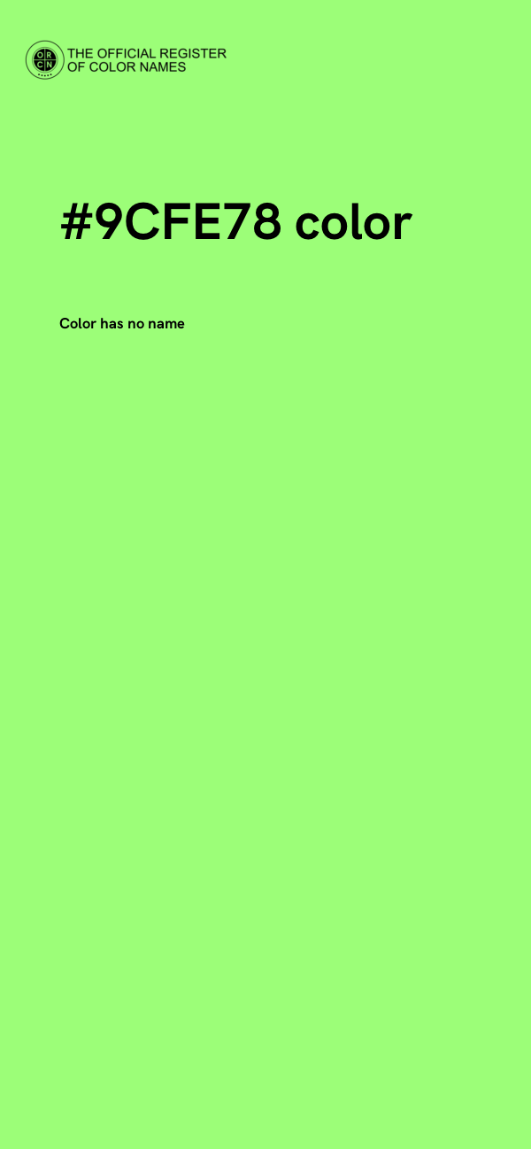 #9CFE78 color image