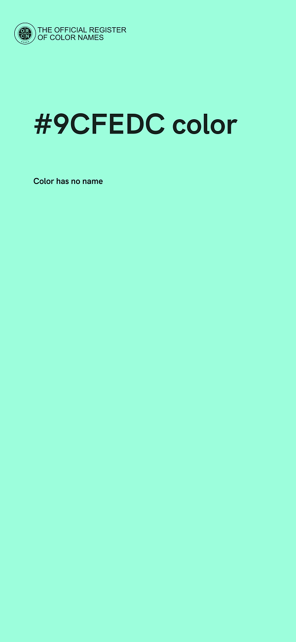 #9CFEDC color image