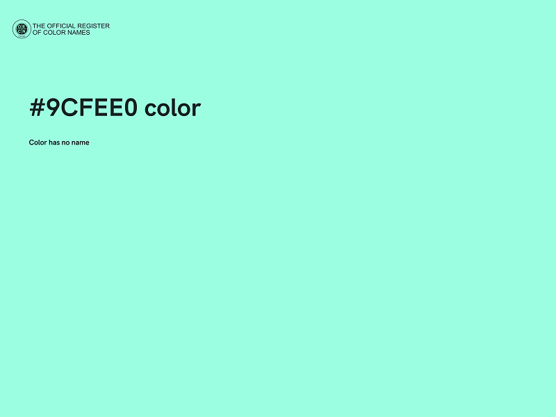 #9CFEE0 color image