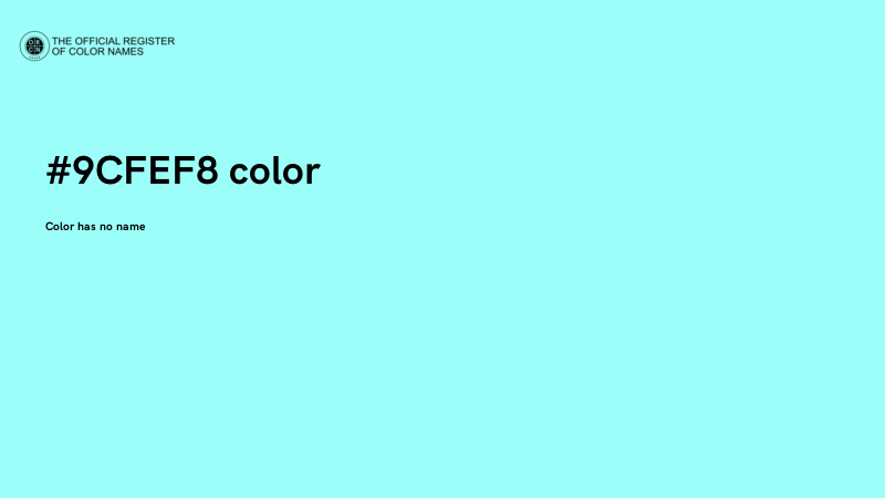 #9CFEF8 color image