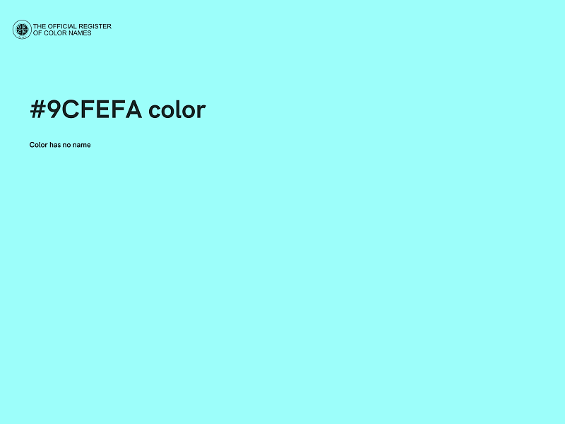 #9CFEFA color image