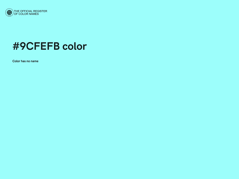 #9CFEFB color image