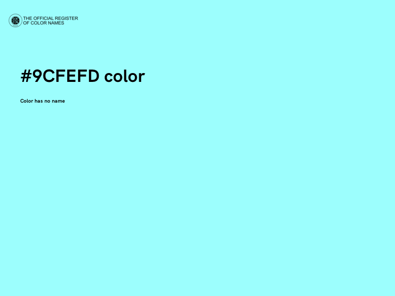 #9CFEFD color image