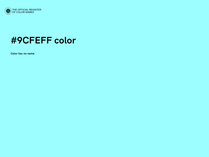 #9CFEFF color image