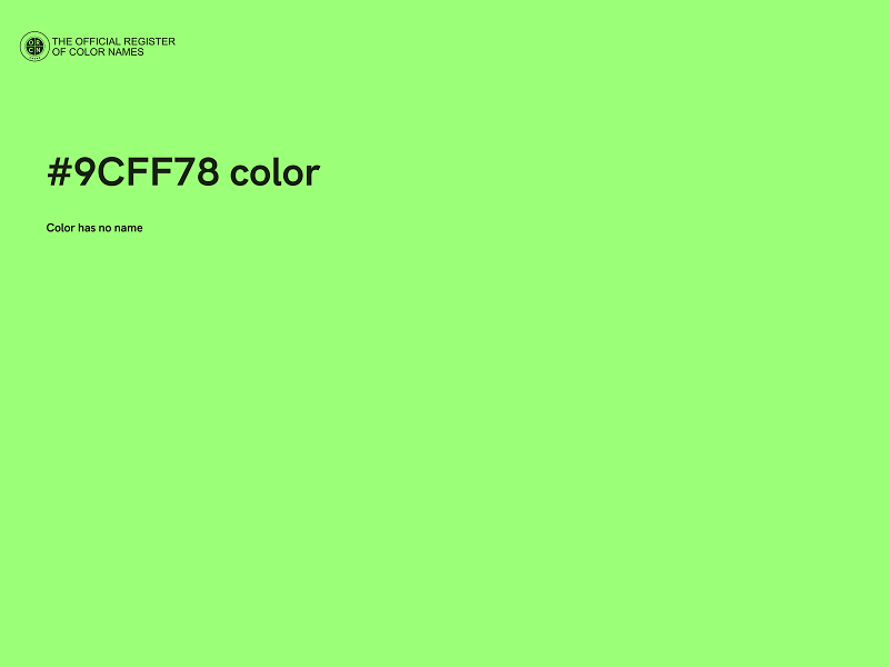 #9CFF78 color image