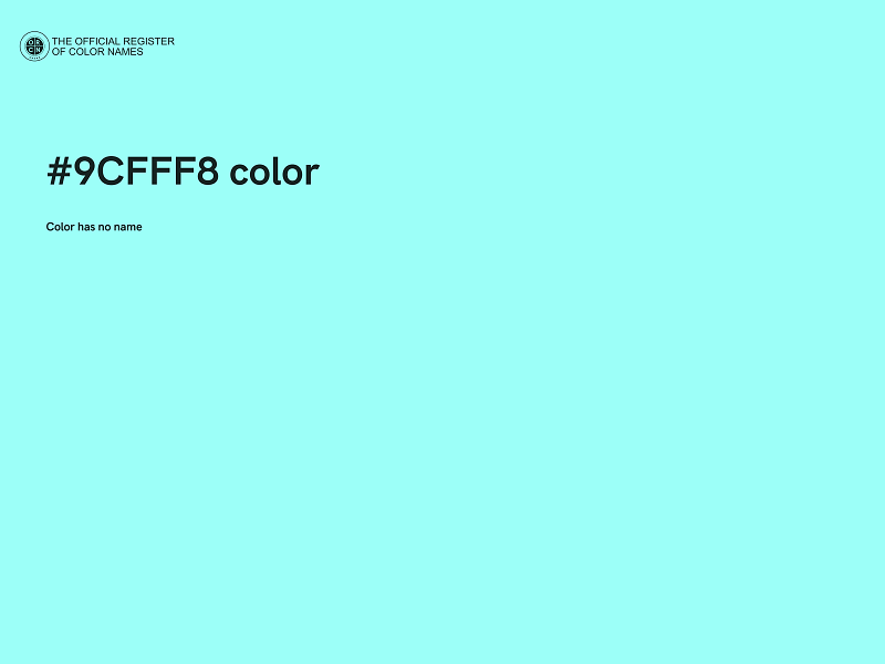 #9CFFF8 color image