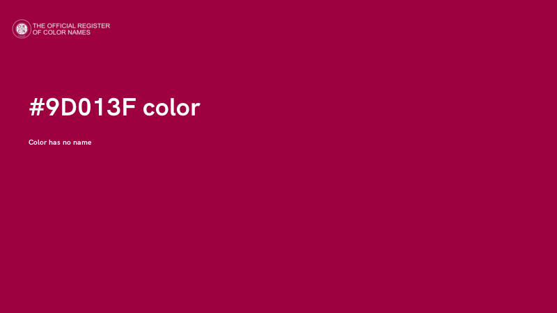 #9D013F color image
