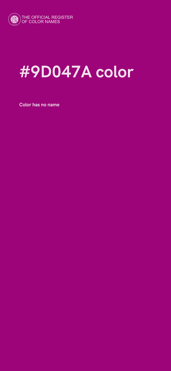 #9D047A color image