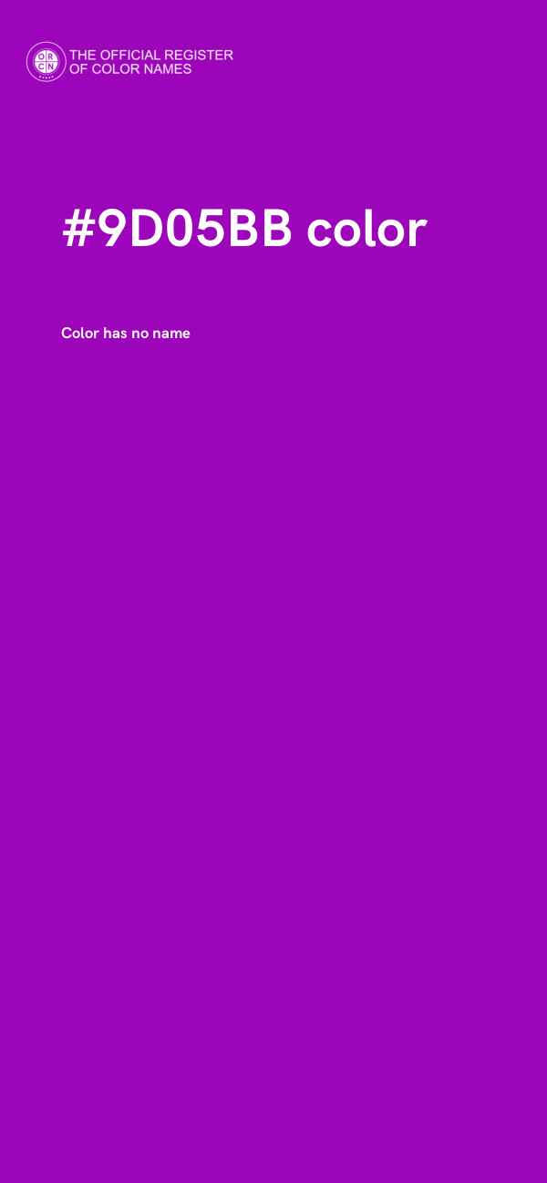 #9D05BB color image