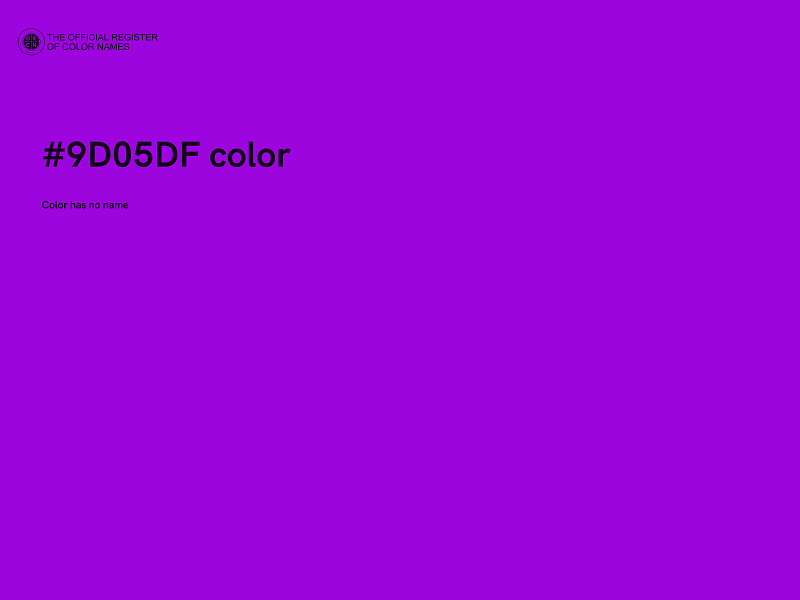 #9D05DF color image