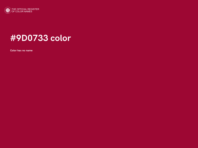 #9D0733 color image