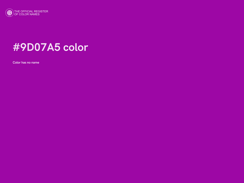 #9D07A5 color image