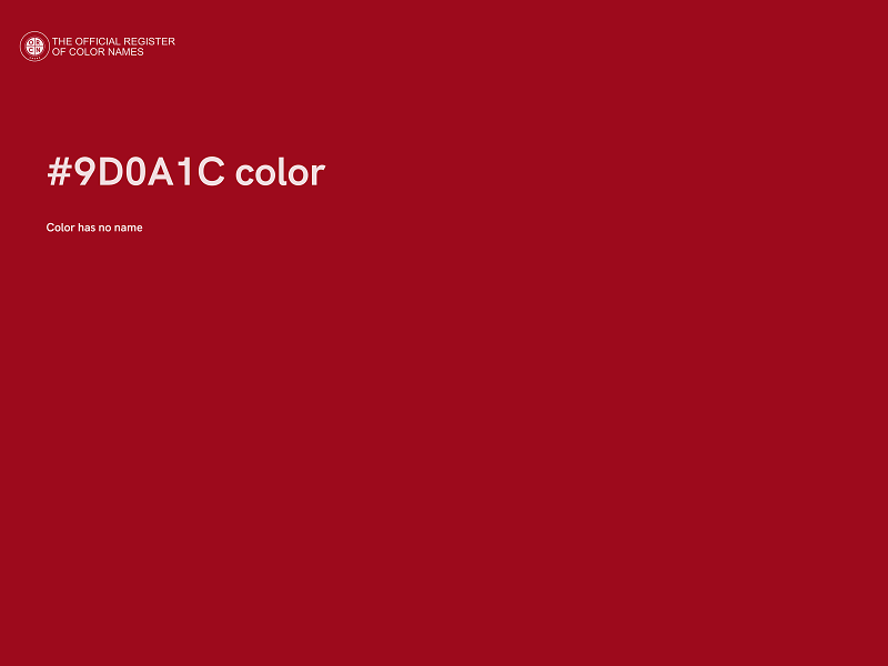 #9D0A1C color image