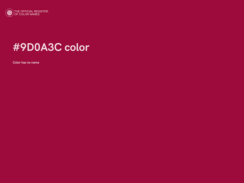 #9D0A3C color image