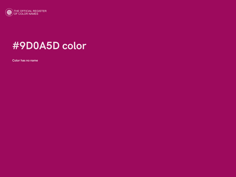 #9D0A5D color image