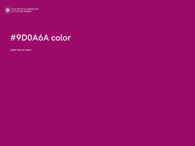 #9D0A6A color image