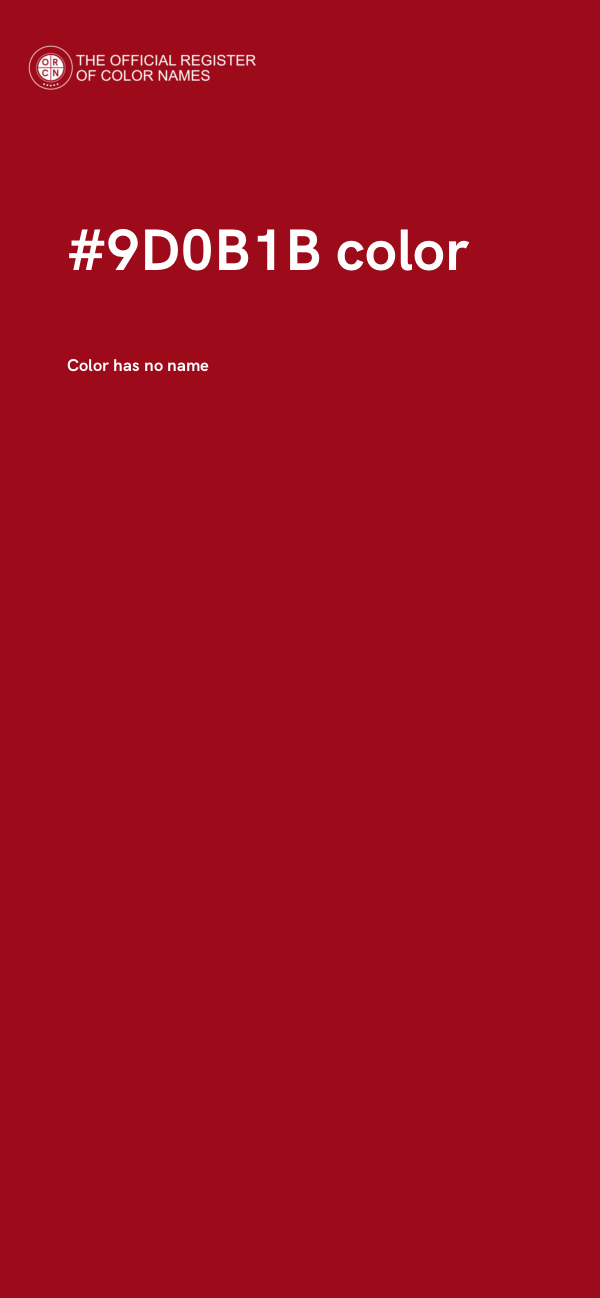 #9D0B1B color image