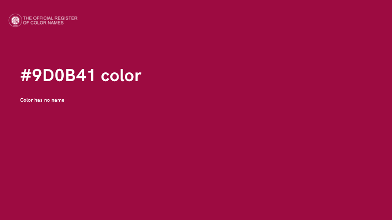 #9D0B41 color image