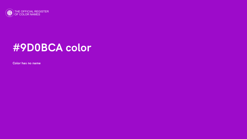 #9D0BCA color image