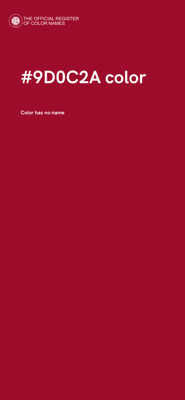 #9D0C2A color image