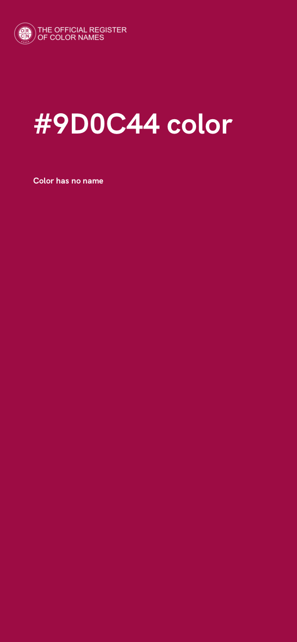 #9D0C44 color image