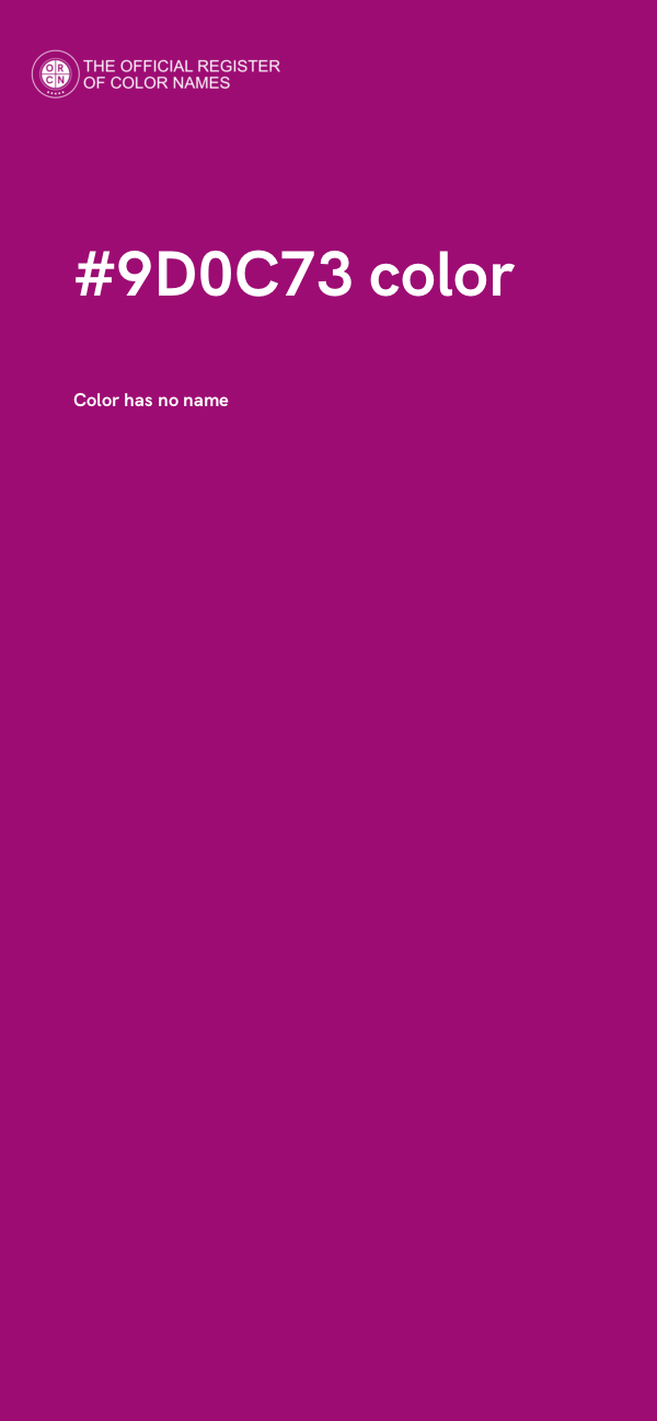 #9D0C73 color image
