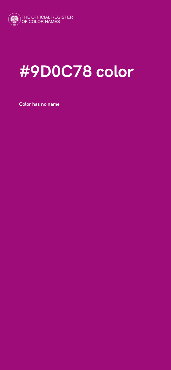 #9D0C78 color image