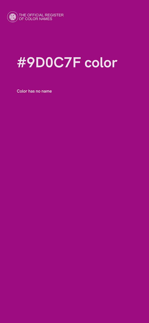 #9D0C7F color image