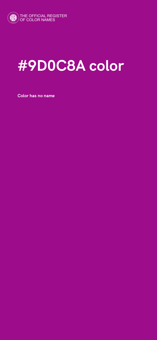 #9D0C8A color image