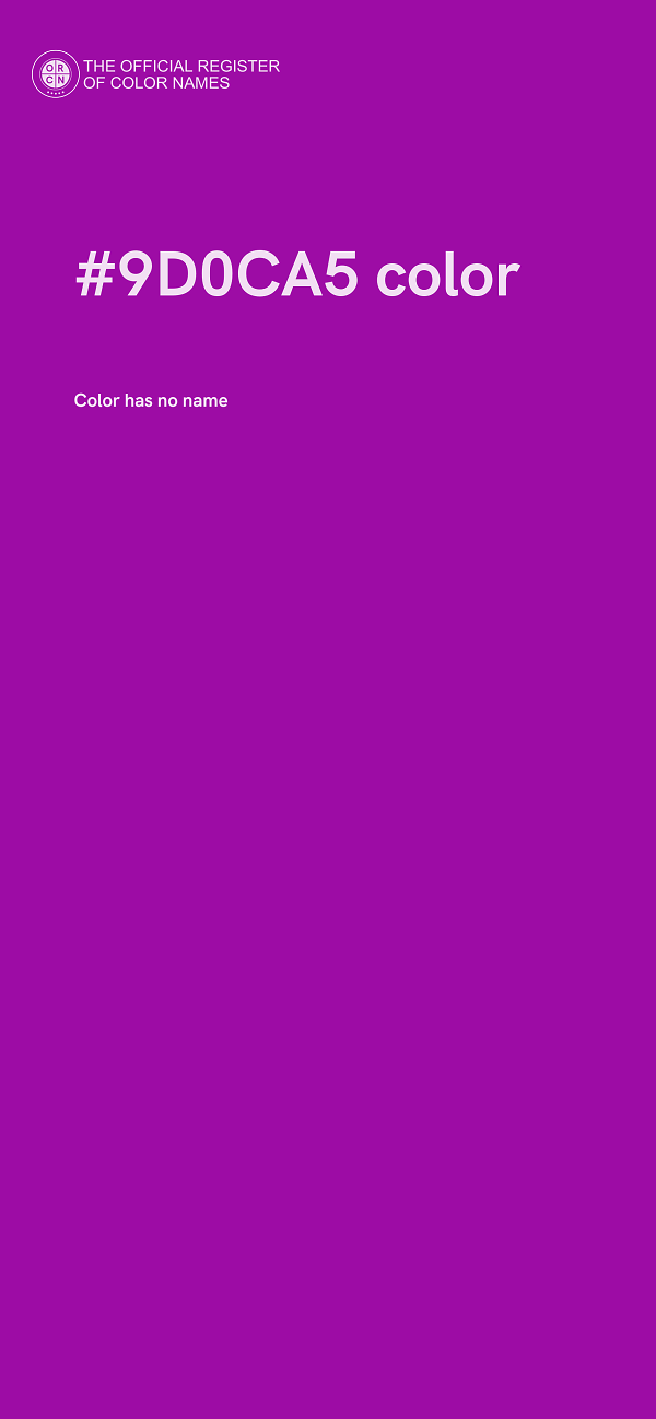 #9D0CA5 color image