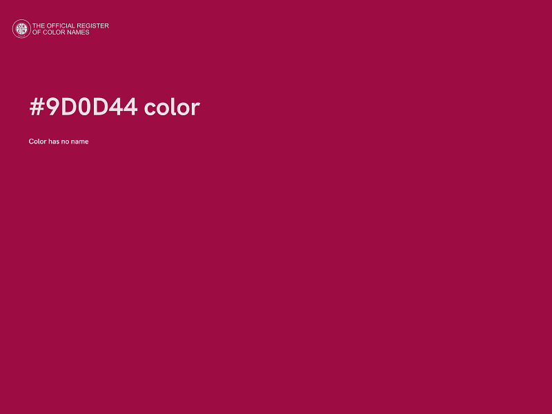 #9D0D44 color image