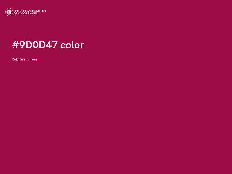 #9D0D47 color image