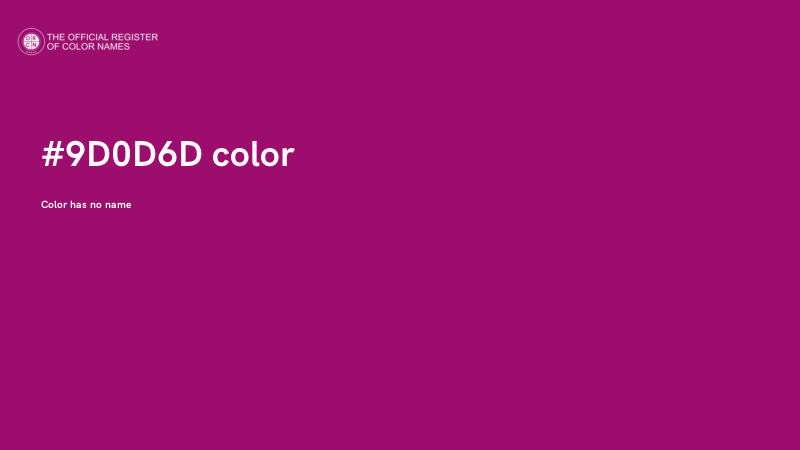 #9D0D6D color image