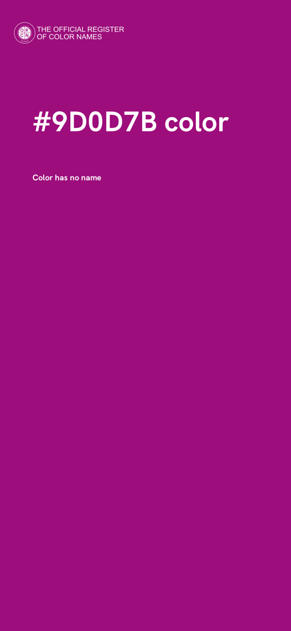 #9D0D7B color image