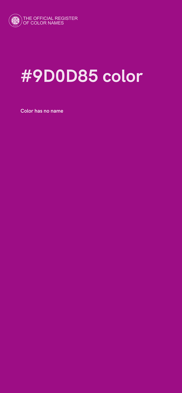 #9D0D85 color image