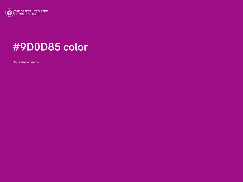 #9D0D85 color image