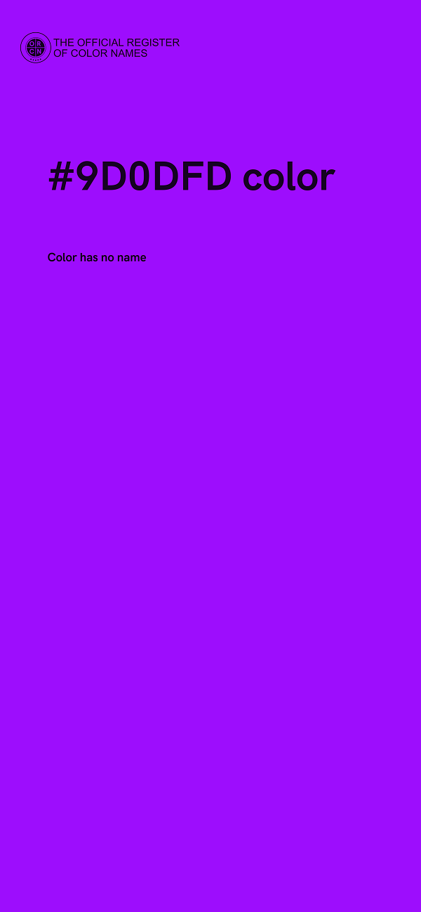 #9D0DFD color image
