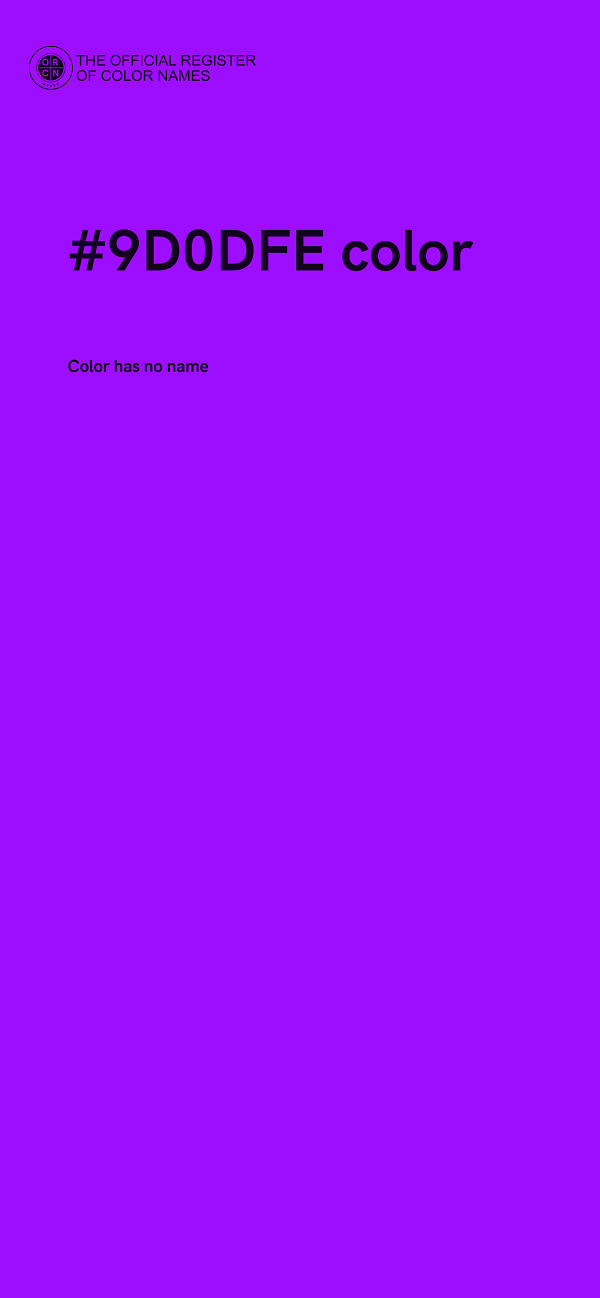 #9D0DFE color image