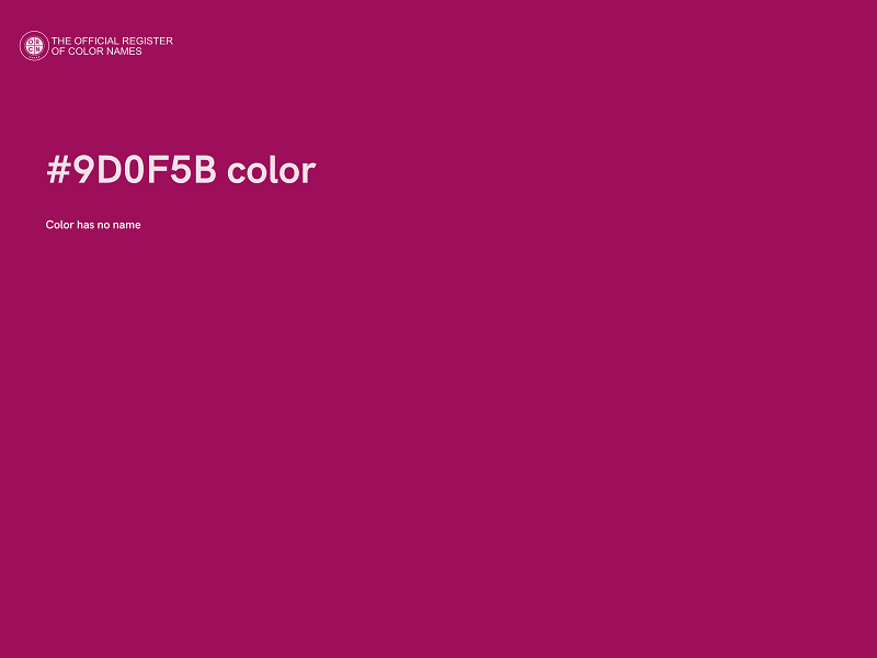 #9D0F5B color image