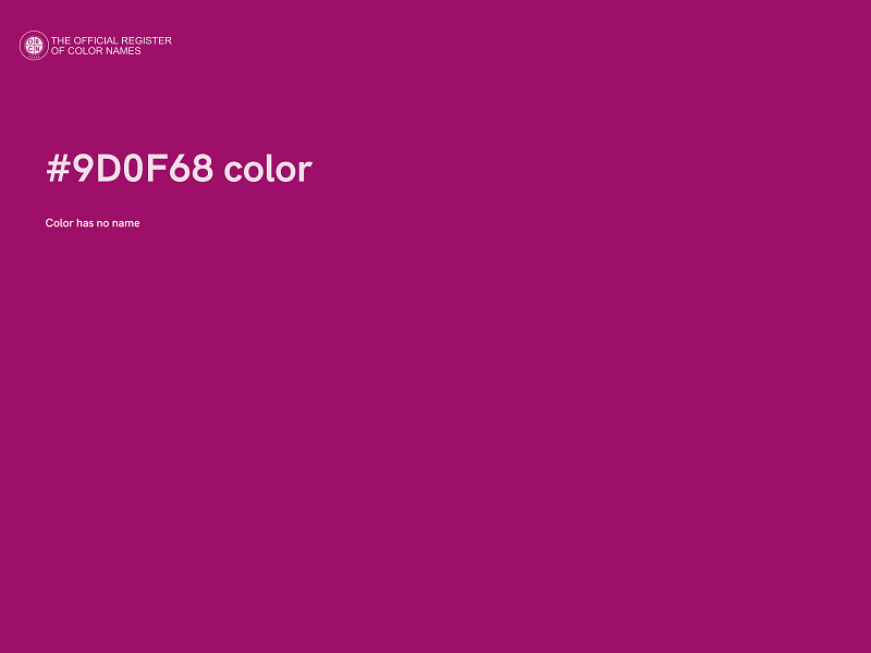 #9D0F68 color image