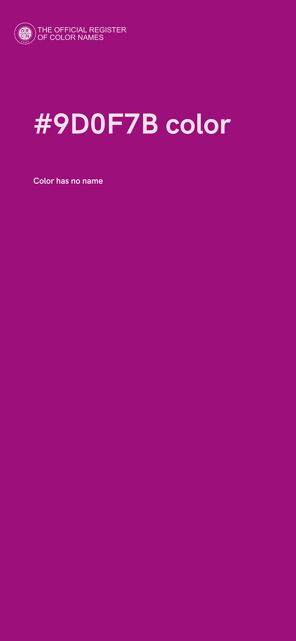 #9D0F7B color image