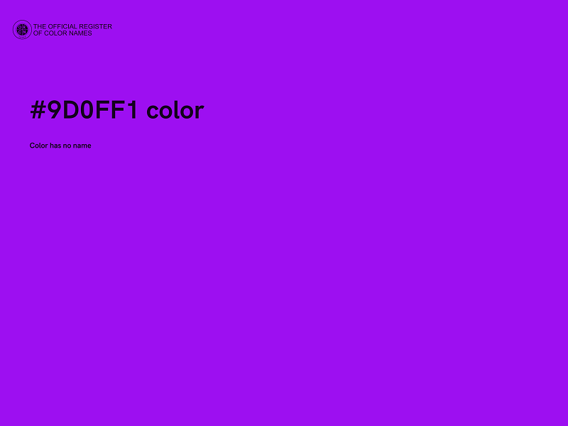 #9D0FF1 color image