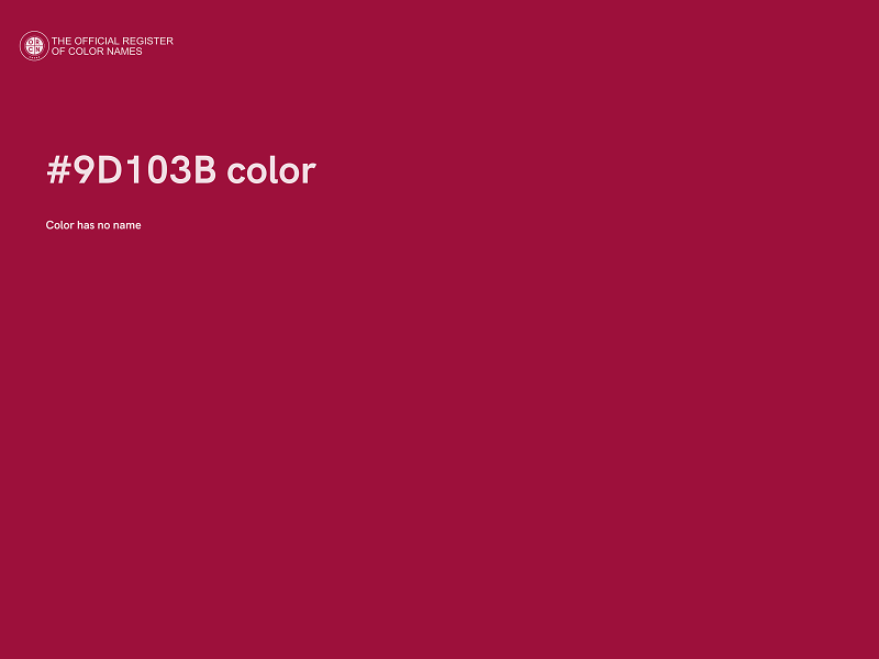 #9D103B color image