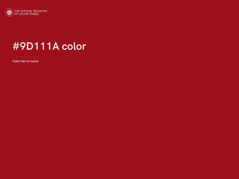 #9D111A color image