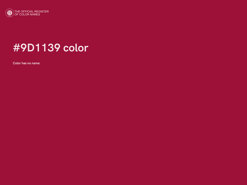 #9D1139 color image