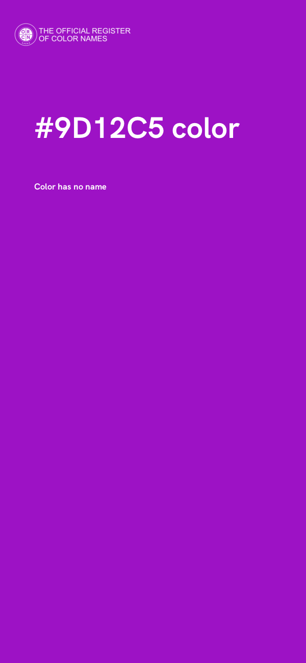 #9D12C5 color image
