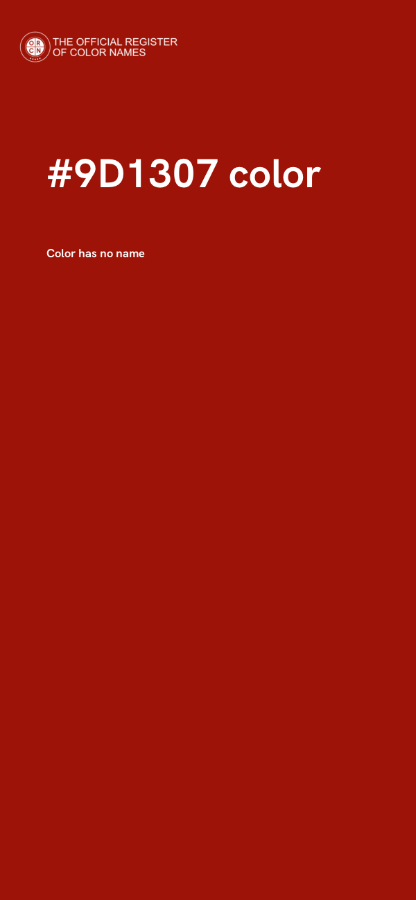 #9D1307 color image